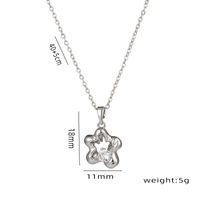 Wholesale Casual Elegant Simple Style Pentagram Stainless Steel Plating 18k Gold Plated Pendant Necklace main image 4