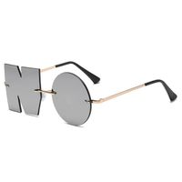 Simple Style Commute Solid Color Resin Square Half Frame Men's Sunglasses main image 4