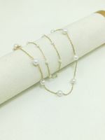 Ig Style Classic Style Pearl Alloy Women's Double Layer Necklaces main image 3