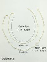 Ig Style Classic Style Pearl Alloy Women's Double Layer Necklaces main image 2