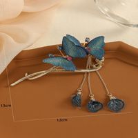 Women's Chinoiserie Elegant Retro Butterfly Synthetics Metal Plating Hair Clip main image 5