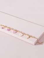 Copper Gold Plated Casual Elegant Heart Shape Bracelets main image 5