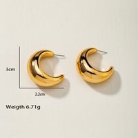 Lady Geometric Plating Alloy No Inlaid Earrings main image 7