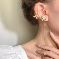 1 Piece Vintage Style Simple Style Rose Plating Alloy 14k Gold Plated Ear Cuffs main image 1
