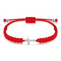 Retro Cross Stainless Steel Rope Bracelets sku image 3