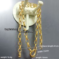 Wholesale Casual Elegant Heart Shape Stainless Steel Plating 18k Gold Plated Pendant Necklace main image 2