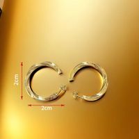 1 Pair Simple Style Geometric Stainless Steel 18k Gold Plated Ear Studs main image 2