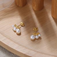 1 Pair Modern Style Simple Style Geometric Polishing Plating Sterling Silver 14k Gold Plated Ear Studs main image 1