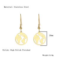 304 Stainless Steel 18K Gold Plated Simple Style Commute Plating Solid Color Jewelry Set main image 2