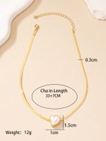 Elegant Commute Heart Shape Pearl Alloy Wholesale Pendant Necklace main image 11