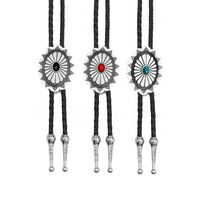 Vintage Style Color Block Alloy Plating Inlay Gem Silver Plated Unisex Pendant Necklace main image 6