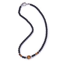 Style Moderne Vêtement De Rue Géométrique Oeil De Tigre Obsidienne Unisexe Collier main image 4