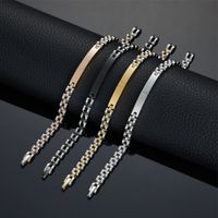 Basic Classic Style Geometric 304 Stainless Steel Polishing Silver Plated Women's Bracelets main image 1
