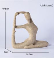 Abstract Yoga Sports Figure Decoration Resin Home Soft Decoration sku image 1