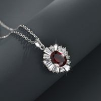 Elegant Retro Xuping Geometric White Gold Plated Artificial Gemstones Alloy Wholesale Pendant Necklace main image 1