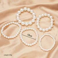 Elegant Solid Color Imitation Pearl Women's Bracelets main image 4