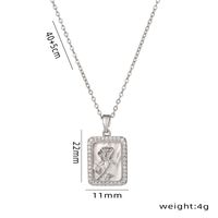Wholesale Elegant Shell Stainless Steel Plating 18k Gold Plated Pendant Necklace sku image 2