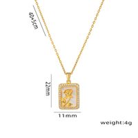 Wholesale Elegant Shell Stainless Steel Plating 18k Gold Plated Pendant Necklace main image 2