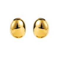 1 Pair Modern Style Simple Style Solid Color Copper Ear Studs sku image 1