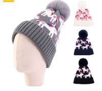 Children Unisex Commute Color Block Wool Cap main image 4