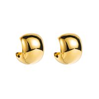 1 Pair Modern Style Simple Style Solid Color Copper Ear Studs main image 6