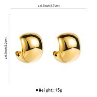 1 Pair Modern Style Simple Style Solid Color Copper Ear Studs main image 2