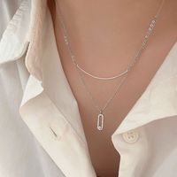 Ig Style Elegant Lock Sterling Silver Plating Inlay Zircon Gold Plated Silver Plated Pendant Necklace main image 1