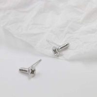 1 Pair Lady Geometric Plating Copper White Gold Plated Ear Studs main image 1