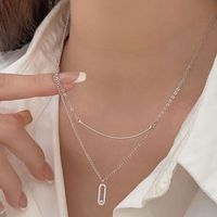 Ig Style Elegant Lock Sterling Silver Plating Inlay Zircon Gold Plated Silver Plated Pendant Necklace sku image 4