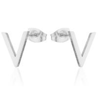 Simple Style Cactus Rabbit Stainless Steel Plating Hollow Out Ear Studs 1 Pair sku image 7