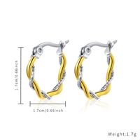 1 Pair Classic Style Round Plating Stainless Steel Titanium Steel Earrings main image 8
