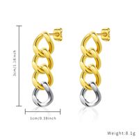 1 Pair Classic Style Round Plating Stainless Steel Titanium Steel Earrings main image 9