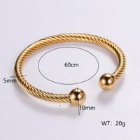 Vintage Style Solid Color 304 Stainless Steel 18K Gold Plated In Bulk main image 7