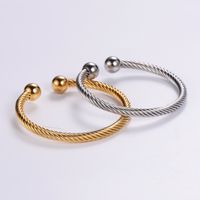 Vintage Style Solid Color 304 Stainless Steel 18K Gold Plated In Bulk main image 6