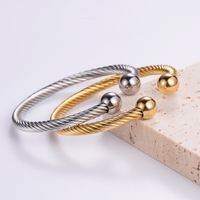 Vintage Style Solid Color 304 Stainless Steel 18K Gold Plated In Bulk main image 5