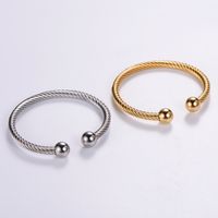 Vintage Style Solid Color 304 Stainless Steel 18K Gold Plated In Bulk main image 4