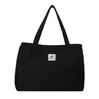 Women's Canvas Solid Color Basic Square Zipper Shoulder Bag sku image 4