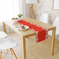 Christmas Classic Style Letter Cloth Holiday Daily Tablecloth sku image 14