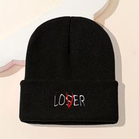 Unisex Basic Simple Style Letter Embroidery Eaveless Wool Cap main image 5