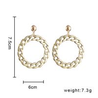 1 Pair Vintage Style Geometric Solid Color Plating Chain Hollow Out Arylic Drop Earrings main image 2