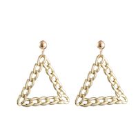 1 Pair Vintage Style Geometric Solid Color Plating Chain Hollow Out Arylic Drop Earrings main image 5