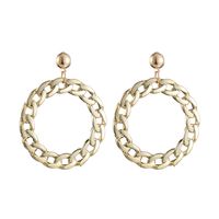 1 Pair Vintage Style Geometric Solid Color Plating Chain Hollow Out Arylic Drop Earrings sku image 1