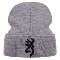 Unisex Hip-hop Retro Streetwear Solid Color Embroidery Eaveless Wool Cap main image 3