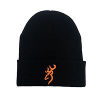 Unisex Hip-hop Retro Streetwear Solid Color Embroidery Eaveless Wool Cap main image 5