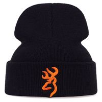 Unisex Hip-hop Retro Streetwear Solid Color Embroidery Eaveless Wool Cap main image 6