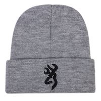 Unisex Hip-hop Retro Streetwear Solid Color Embroidery Eaveless Wool Cap main image 4
