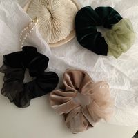 Simple Style Commute Solid Color Organza Hair Tie main image 4