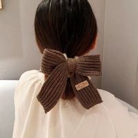 Retro Bow Knot Plush Hair Tie main image 3