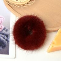 Simple Style Solid Color Plush Hair Tie sku image 13