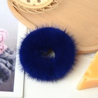 Simple Style Solid Color Plush Hair Tie sku image 9